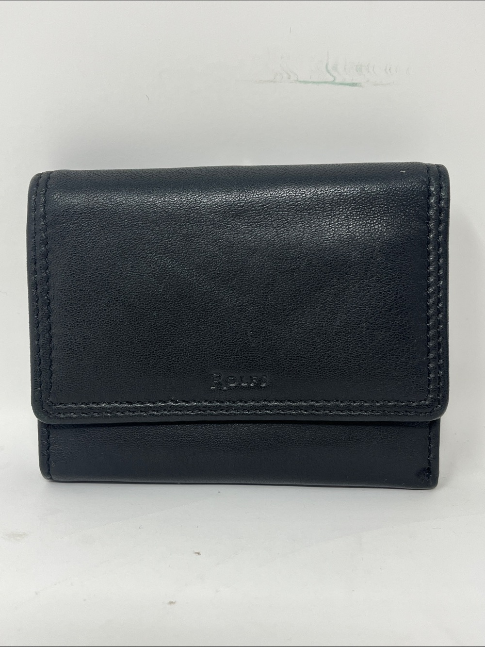 ROLF’S TRIFOLD GENUINE LEATHER WALLET WITH KISSLOCK COIN POCKET LIKE NEW
